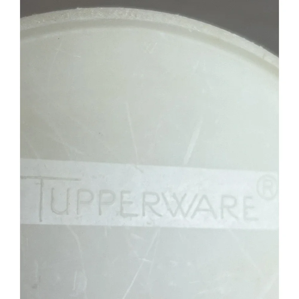Vintage Tupperware Jumbo 9 Qt Sheer Storage Canister Container w/Snap Lid